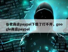 谷歌商店paypal下载了打不开，google商店paypal