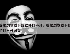 谷歌浏览器下载软件打不开，谷歌浏览器下载了打不开网页