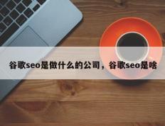 谷歌seo是做什么的公司，谷歌seo是啥