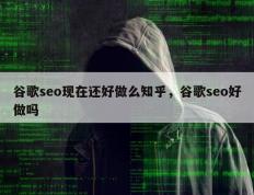 谷歌seo现在还好做么知乎，谷歌seo好做吗
