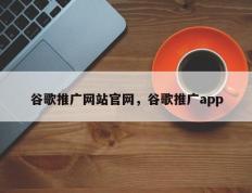 谷歌推广网站官网，谷歌推广app