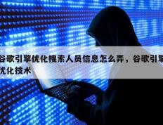 谷歌引擎优化搜索人员信息怎么弄，谷歌引擎优化技术