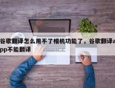 谷歌翻译怎么用不了相机功能了，谷歌翻译app不能翻译