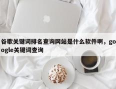 谷歌关键词排名查询网站是什么软件啊，google关键词查询