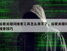 谷歌关键词搜索工具怎么用不了，谷歌关键词搜索技巧