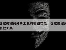 谷歌关键词分析工具有哪些功能，谷歌关键词抓取工具