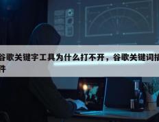 谷歌关键字工具为什么打不开，谷歌关键词插件