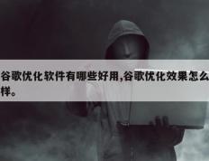 谷歌优化软件有哪些好用,谷歌优化效果怎么样。