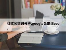谷歌关键词分析,google关键词seo。