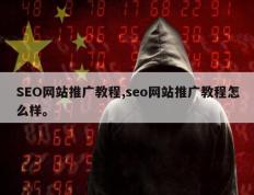SEO网站推广教程,seo网站推广教程怎么样。