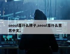 seoul是什么牌子,seoul是什么意思中文。