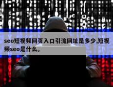 seo短视频网页入口引流网址是多少,短视频seo是什么。
