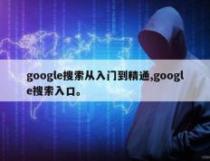 google搜索从入门到精通,google搜索入口。
