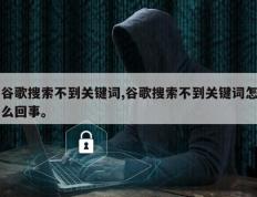 谷歌搜索不到关键词,谷歌搜索不到关键词怎么回事。