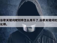 谷歌关键词规划师怎么用不了,谷歌关键词优化师。
