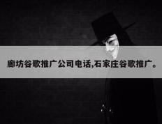 廊坊谷歌推广公司电话,石家庄谷歌推广。