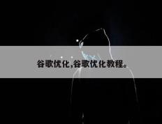 谷歌优化,谷歌优化教程。