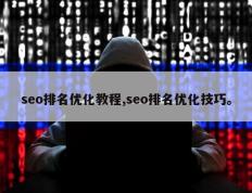 seo排名优化教程,seo排名优化技巧。