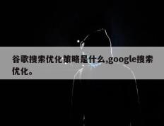 谷歌搜索优化策略是什么,google搜索优化。