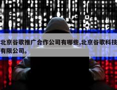 北京谷歌推广合作公司有哪些,北京谷歌科技有限公司。