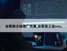 谷歌独立站推广效果,谷歌独立站seo。
