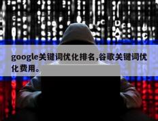 google关键词优化排名,谷歌关键词优化费用。