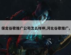 保定谷歌推广公司怎么样啊,河北谷歌推广。