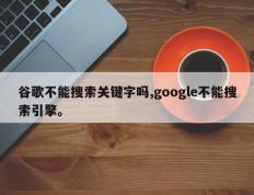 谷歌不能搜索关键字吗,google不能搜索引擎。