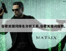 谷歌关键词排名分析工具,谷歌关键词指数。