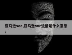 亚马逊soa,亚马逊sor流量是什么意思。