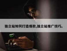 独立站如何打造爆款,独立站推广技巧。