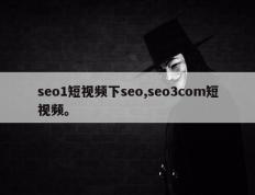 seo1短视频下seo,seo3com短视频。