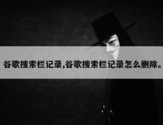 谷歌搜索栏记录,谷歌搜索栏记录怎么删除。