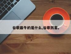 谷歌最牛的是什么,谷歌厉害。