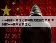 seo搜索引擎优化的实施流程图怎么做,如何做seo搜索引擎优化。