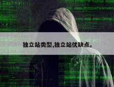 独立站类型,独立站优缺点。