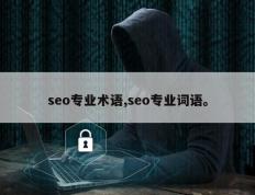 seo专业术语,seo专业词语。