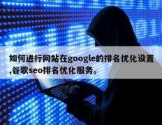 如何进行网站在google的排名优化设置,谷歌seo排名优化服务。