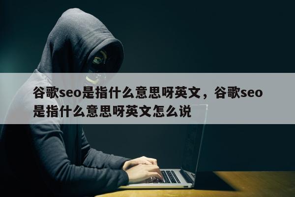 谷歌seo是指什么意思呀英文	，谷歌seo是指什么意思呀英文怎么说