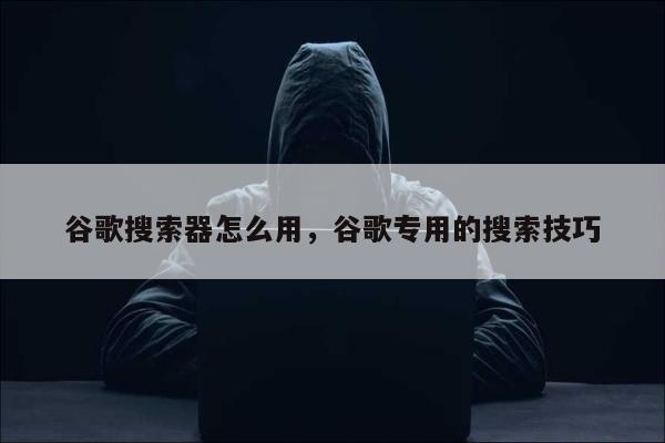 Google搜索器如何使用Google专用的搜索方法